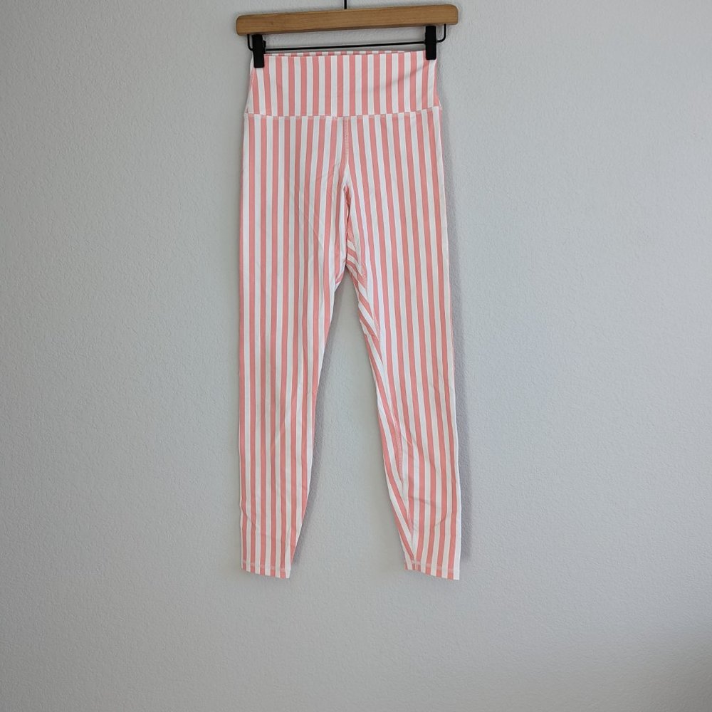 Spiritual Gangster Women's Size Small Candy Stripe High Waist Athletic leggings